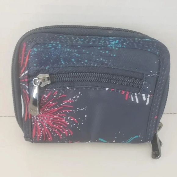 Lug Splits Fireworks Navy Wallet. - Picture 6 of 10